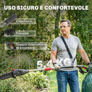 Motosega Telescopica a Batteria 194-256 cm con Lubrificazione Automatica      