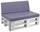 Cuscini per Pallet 120x80 cm Seduta e Schienale in Similpelle Mariotti Reforma Lilla