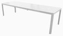 Tavolo da Giardino Allungabile 200/300x100x75 cm in Alluminio Bianco