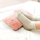 Borsa Acqua Calda Elettrica Ricaricabile Scaldamani Peluche Rosa