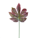 Set 6 Foglie di Aralia Artificiale Altezza 79 cm Verde