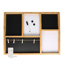 Lavagna con pannelli magnetici, portamemo, pennarello e gessetto cm 60x45x3,5