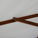 Ombrellone da Giardino Ø2,7 m Palo Ø38 mm in Legno di Pioppo e Bambù Beige