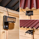 Casetta Box da Giardino 1,4x1,4 m con Pavimento e WC a Secco in Legno Picea Massello 16mm Eden