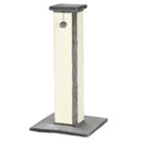 Tiragraffi per Gatti 41x41x81 cm Palo in Sisal e Pallina da Gioco Grigio   