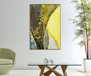 Pannello Vetro con Cornice Sunny 120x3,5x80 cm in Vetro e Alluminio e Carta Multicolor      
