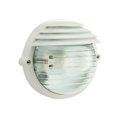 sconto Lampada Applique Tonda Piccola Colore Bianco per Esterno Linea Palpebra Sovil