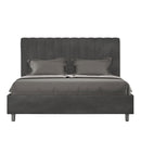 Letto Matrimoniale Agueda Grigio Varie Misure