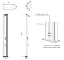 Doccia da Giardino Miscelatore Arkema Spring S Fascia Inox Oro Van Gogh