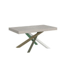 Tavolo Allungabile 160/420x90 cm Volantis Cashmere Gambe Multicolore 4/A      