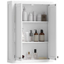 Mobile da Bagno a Parete 61x20x84 cm con 3 Ripriani in MDF Bianco  
