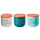 Set 3 Barattoli Sale Zucchero e Caffè Double Face 500 ml in New Bone China VdE Tivoli 1996