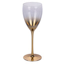 Set 6 Calici Très Chic in Vetro VdE Tivoli 1996 Gold Silver Champagne