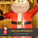 Babbo Natale Gonfiabile Luminoso con Luci LED 240 cm 
