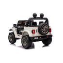 Macchina Elettrica per Bambini Jeep Wrangler Rubicon 12V con Telecomando Bianco   