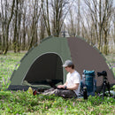 Tenda da Campeggio Pop-Up per 4 Persone 210x210x135 cm con Borsa e Accessori