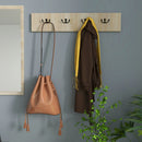 Mobile Ingresso 3 in 1 con Scarpiera Appendiabiti e Specchio Colore Legno Naturale e Nero
