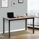 Scrivania da Ufficio in Legno e Struttura in Metallo Noce 120x60x74 cm 
