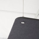 Pannello Fonoassorbente da Soffitto con Kit di 4 Cavetti 70x70 cm Finitura Antracite     