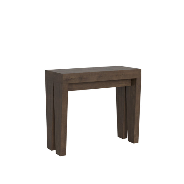 Consolle Allungabile 90-196x42x77 cm in Nobilitato Marrone sconto