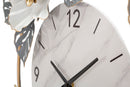 Orologio da Muro Flowers 64x8x64 cm in Ferro Multicolor      