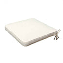 Cuscino Real Seduta 50x45x4 cm in Poliestere Ecrù