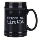 Boccale di Birra Ø8x13 cm in New Bone China VdE Tivoli 1996 Spqr nero