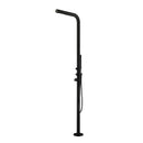Doccia da Giardino 221x18x56 cm con Doccetta Sined Budoni Nero satinato