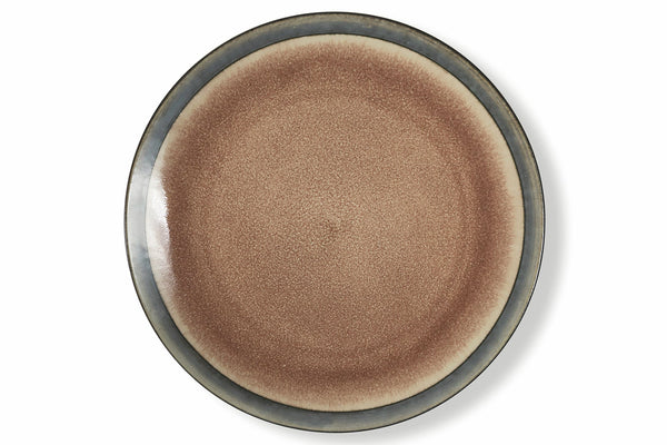 Set 6 Piatti Piani Ø27,5 cm in Gres Villa d'Este Home Tivoli Marrone Bahamas online