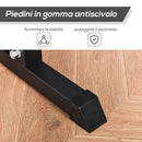 Stazione Fitness Multifunzione 155x118x220 cm in Acciaio Nera