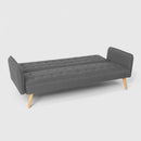 Divano Letto Clic Clac 172x86x80 cm in Tessuto Grigio Scuro