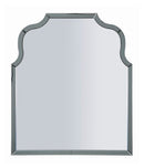 Specchio da Muro Ankara Grigio 85x1x100 cm in MDF e Vetro e Specchio Grigio      
