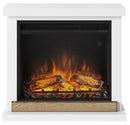 Camino Elettrico da Pavimento Effetto Fiamma 1500W Tagu Hagen Bianco
