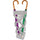 Portaombrelli da Ingresso Design Floreale Quadrato 15,5x15,5x49 cm in Ferro Bianco