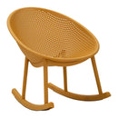 Sedia a Dondolo Ibiza Senape 66x88x80 cm in Polipropilene Senape      