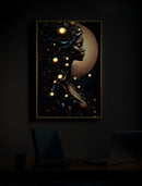 Stampa con LED su Tela Laccata con Cornice Minerva 60x3,5x90 cm in Abete e Tela e Plastica      