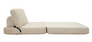 Divano Letto Faster Bianco 150x100x80 cm in Spugna e Poliestere Bianco      