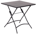 Tavolino da Giardino 70x70x71 cm in Acciaio Grigio