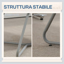 Sedia Moderna con Braccioli e Schienale Imbottiti 63x69x75 cm in Tessuto Effetto Lino Grigio  