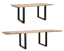 Tavolo da Pranzo Edge All 180-280x90x77 cm in Mango e Ferro      