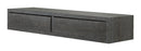 Mensola da Parete con 2 Cassetti 88,2x13,4x23,7 cm in Fibra di Legno Domino Maxi Rovere Scuro