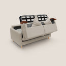 Divano Letto 3 Posti 180x94x97 cm in Tessuto Beige