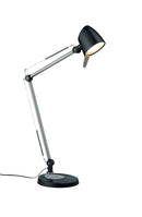 Lampada tavolo da Interno a LED in Metallo Nero Opaco