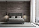 Letto Matrimoniale Agueda Grigio Varie Misure