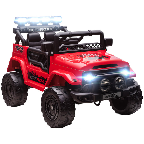 Macchina Fuoristrada per Bambini 99x66x68.5 cm con Fanali Clacson e Telecomando in PP e Metallo Rosso sconto