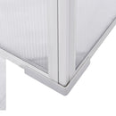 Mini Serra da Giardino 99x59,5x43,5 cm in Alluminio e PC  Argento