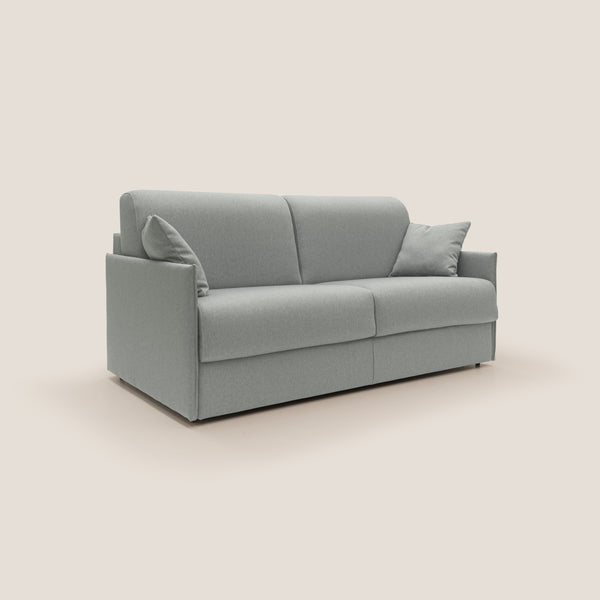 acquista Divano Letto 3 Posti 189x96x96 cm Evans in Tessuto Grigio