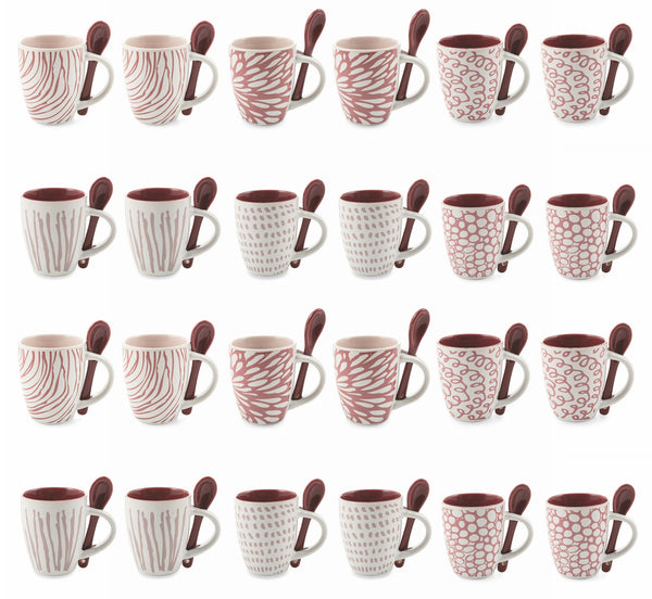 Set 24 Tazzine da Caffè Ø5,5x6,5 cm in Ceramica Villa d'Este Home Tivoli Aurora acquista