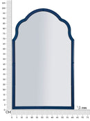 Specchio da Muro Tangeri Blu 62x1x100 cm in MDF e Vetro e Specchio Blu      