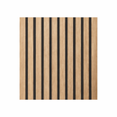 Set 12 Pannelli Decorativi 60x60 cm Motivo a Doghe in MDF e Feltro PET Rivestimento Murale Fonoassorbente Rovere     